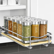 Cabinet Pull Out Spice Rack Wayfair